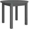 Image de vidaXL vidaXL Table basse Gris Ø 55x45 cm Bois massif de pin