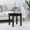 Image de vidaXL Table basse Noir Ø 55x45 cm Bois massif de pin822331