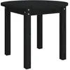 Image de vidaXL Vidaxl Table Basse Noir Ø 55x45 Cm Bois Massif De Pin