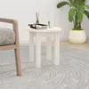 Image de vidaXL Table basse Blanc Ø 35x35 cm Bois massif de pin822338