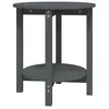 Image de vidaXL Table basse Gris Ã 55x60 cm Bois massif de pin