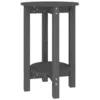Image de vidaXL Table basse Gris Ã 40x60 cm Bois massif de pin