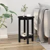 Image de vidaXL Table basse Noir Ø 40x60 cm Bois massif de pin822361