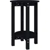 Image de vidaXL Table basse Noir Ã 40x60 cm Bois massif de pin