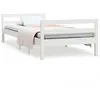 Image de vidaXL Cadre de lit Blanc 90x190 cm Bois de pin massif