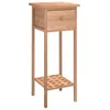 Image de vidaXL Vidaxl Table D'appoint Avec Tiroir 25x25x60 Cm Bois Massif De Noyer