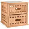 Image de vidaXL Vidaxl Table De Chevet 34x34x34 Cm Bois Massif De Noyer
