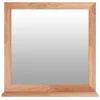 Image de vidaXL vidaXL Miroir mural 55x55 cm Bois massif de noyer