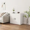 Image de vidaXL Buffet Blanc 80x33x70 cm Bois d'ingénierie816560