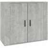 Image de vidaXL Buffet Gris bÃ©ton 80x33x70 cm Bois d'ingÃ©nierie
