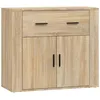 Image de vidaXL Vidaxl Buffet Chêne Sonoma 80x33x70 Cm Bois D'ingénierie