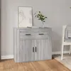 Image de vidaXL Buffet Sonoma gris 80x33x70 cm Bois d'ingénierie816574