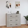 Image de vidaXL Buffet Gris béton 80x33x70 cm Bois d'ingénierie816580