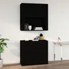 Image de vidaXL Armoire murale Noir 80x33x80 cm Bois d'ingénierie816585