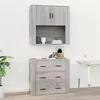 Image de vidaXL Armoire murale Sonoma gris 80x33x80 cm Bois d'ingénierie816590