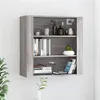 Image de vidaXL Armoire murale Sonoma gris 80x33x80 cm Bois d'ingénierie