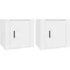 Image de vidaXL Vidaxl Tables De Chevet 2 Pcs Blanc 50x39x47 Cm