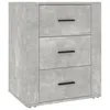 Image de vidaXL Table de chevet Gris bÃ©ton 50x36x60 cm Bois d'ingÃ©nierie