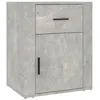 Image de vidaXL Table de chevet Gris bÃ©ton 50x36x60 cm Bois d'ingÃ©nierie