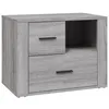 Image de vidaXL Table de chevet Sonoma gris 60x36x45 cm Bois d'ingÃ©nierie