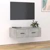 Image de vidaXL Meuble TV suspendu Gris béton 80x36x25 cm Bois d'ingénierie816836