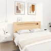 Image de vidaXL Tables de chevet murales 2 pcs Blanc brillant 50x36x25 cm816845
