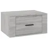 Image de vidaXL Table de chevet murale Sonoma gris 50x36x25 cm