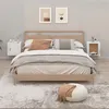 Image de vidaXL Tables de chevet murales 2 pcs Blanc brillant 50x30x47 cm816869