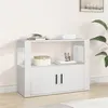 Image de vidaXL Buffet Blanc 80x30x60 cm Bois d'ingénierie819452