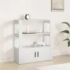 Image de vidaXL Buffet Blanc 80x30x90 cm Bois d'ingénierie