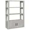 Image de vidaXL Buffet Gris bÃ©ton 80x30x119,5 cm Bois d'ingÃ©nierie