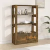Image de vidaXL Buffet Chêne fumé 80x30x119,5 cm Bois d'ingénierie819473