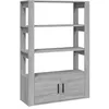 Image de vidaXL Buffet Sonoma gris 80x30x119,5 cm Bois d'ingÃ©nierie