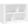 Image de vidaXL Buffet Blanc 80x30x54 cm Bois d'ingénierie