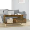 Image de vidaXL Table basse Chêne fumé 90x49x45 cm Bois d'ingénierie819617