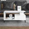 Image de vidaXL Table basse Blanc 90x49x45 cm Bois d'ingénierie819620