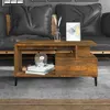 Image de vidaXL Table basse Chêne fumé 90x49x45 cm Bois d'ingénierie819625