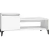 Image de vidaXL vidaXL Table basse Blanc 100x50x45 cm Bois d'ingénierie