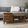 Image de vidaXL Table basse Chêne fumé 100x50x45 cm Bois d'ingénierie821137