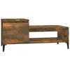 Image de vidaXL Table basse ChÃªne fumÃ© 100x50x45 cm Bois d'ingÃ©nierie