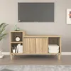 Image de vidaXL Meuble TV Chêne sonoma 100x35x55 cm Bois d'ingénierie821175