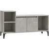 Image de vidaXL Vidaxl Meuble Tv Gris Béton 100x35x55 Cm Bois D'ingénierie