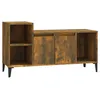 Image de vidaXL Meuble TV ChÃªne fumÃ© 100x35x55 cm Bois d'ingÃ©nierie