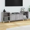 Image de vidaXL Meuble TV Sonoma gris 160x35x55 cm Bois d'ingénierie821194