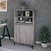 Image de vidaXL Buffet haut Sonoma gris 60x36x110 cm Bois d'ingénierie821234