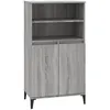 Image de vidaXL Buffet haut Sonoma gris 60x36x110 cm Bois d'ingÃ©nierie