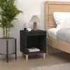Image de vidaXL Table de chevet Noir 40x35x50 cm Bois d’ingénierie821860
