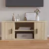 Image de vidaXL Meuble TV Chêne sonoma 100x35x40 cm Bois d'ingénierie823094