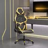 Image de vidaXL Vidaxl Chaise De Jeu Noir Et Doré Similicuir