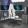 Image de vidaXL Vidaxl Chaise De Jeu Blanc Et Noir Similicuir